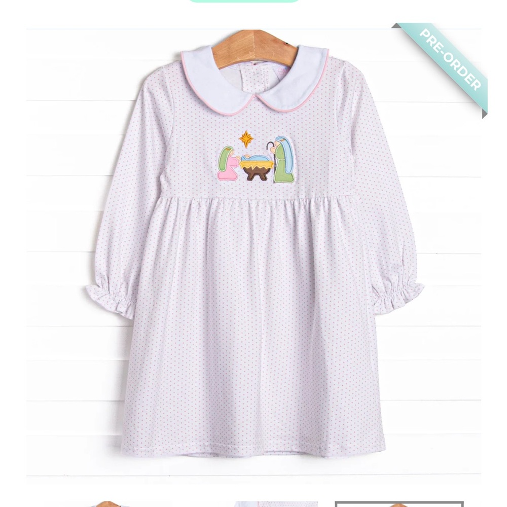Silent Night Applique Dress